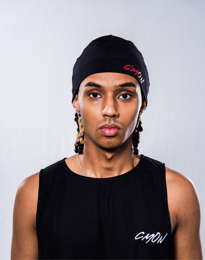 CMON SCULL CAP BLACK RED BEANIE