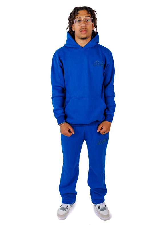 BASIC DISTRESSED TRACKSUIT ROYALBLUE