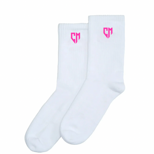 BASICS SOCKS WHITE PINK