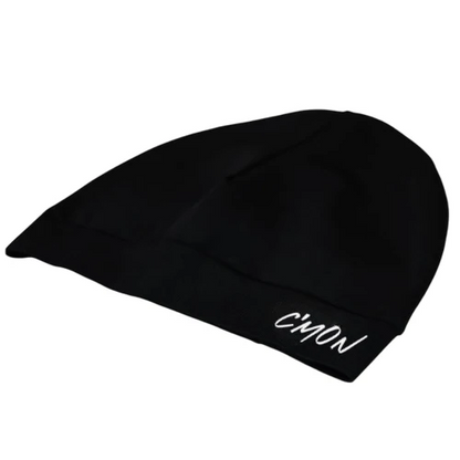 CMON SCULL CAP BLACK GREY BEANIE WITH LIGHTNING EFFECT