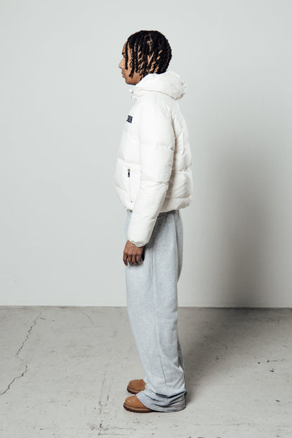WHITE PUFFER JACKET