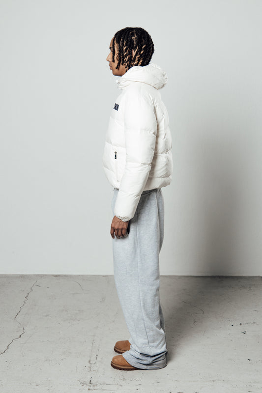 WHITE PUFFER JACKET