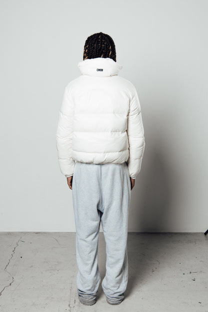 WHITE PUFFER JACKET