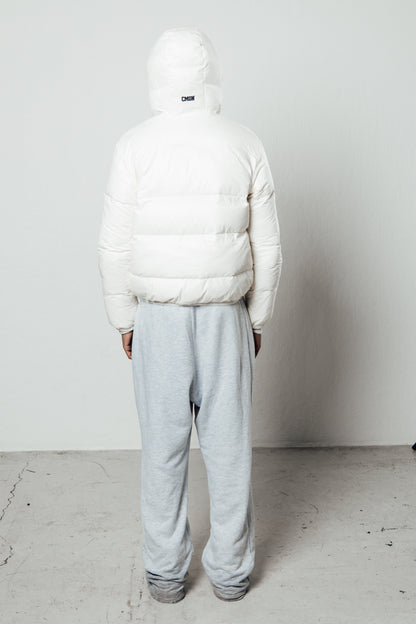 WHITE PUFFER JACKET