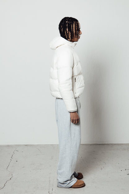 WHITE PUFFER JACKET