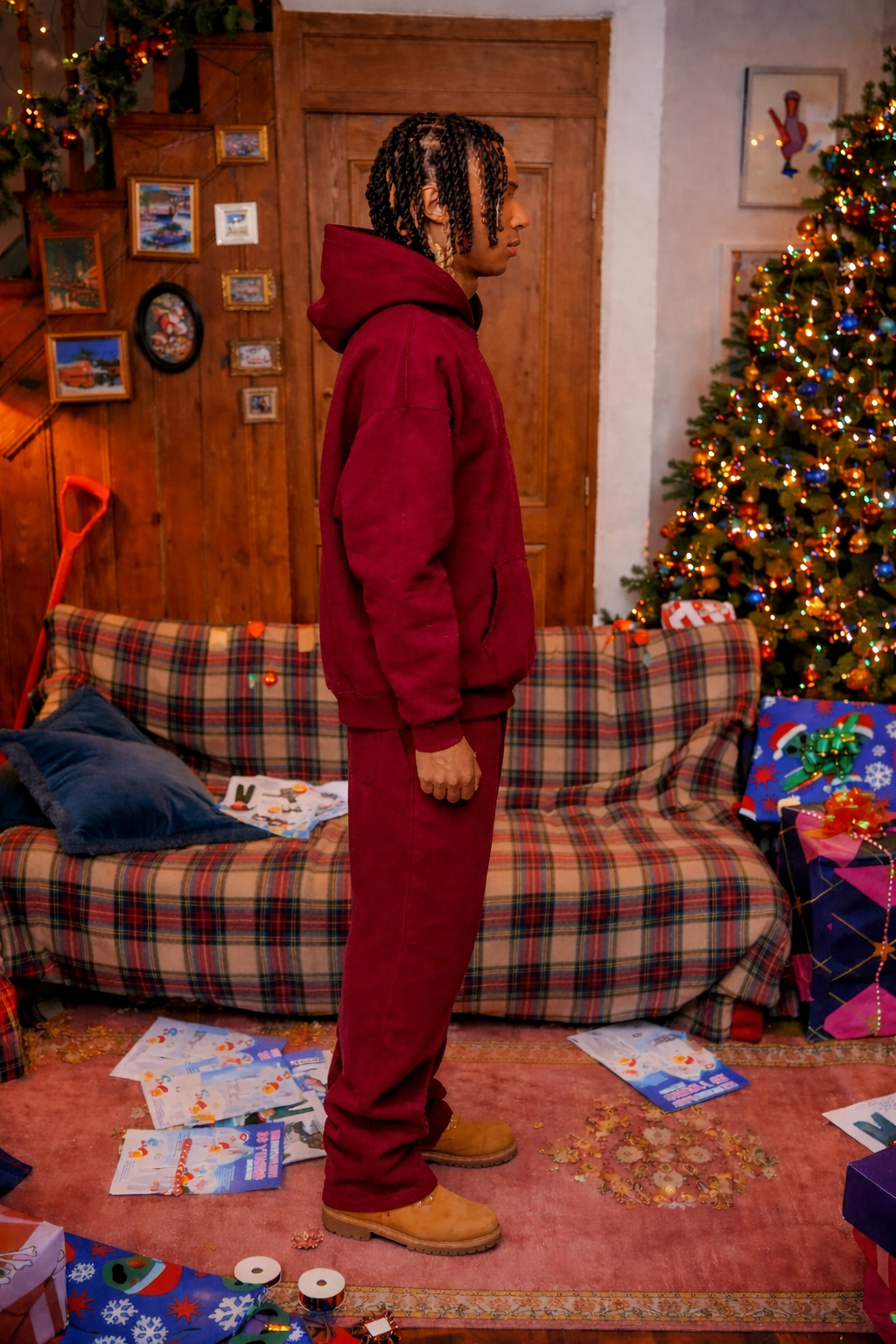 BASIC PANTS BOARDEAUX - C‘mon