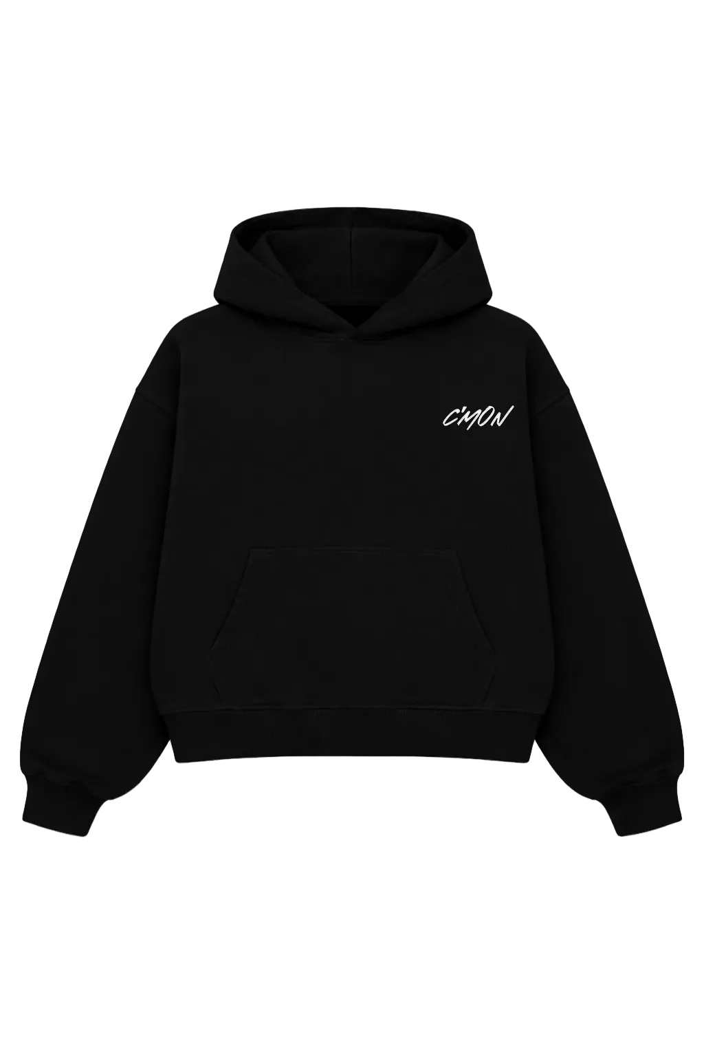 BLACK BASIC HOODIE