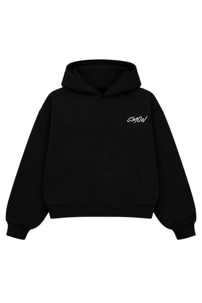 BLACK BASIC HOODIE