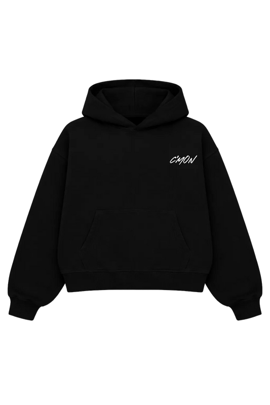 BLACK BASIC HOODIE