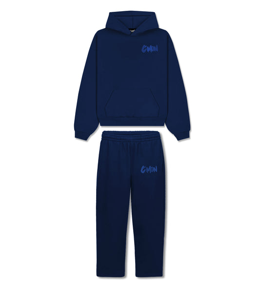 BASIC DISTRESSED TRACKSUIT DARKBLUE - C‘mon