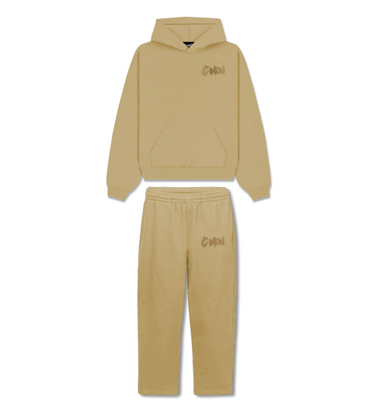 BASIC DISTRESSED TRACKSUIT OLIVEGREEN - C‘mon