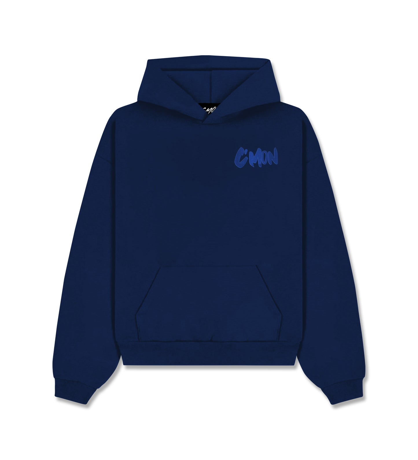 HOODIE BASIC DISTRESSED DARKBLUE - C‘mon